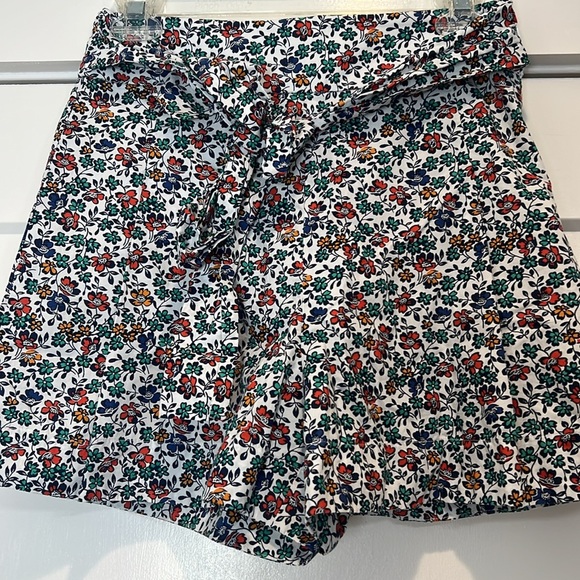 J. Crew High Waist Red and Blue Shorts size 0. - Picture 2 of 7